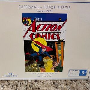 Superman Themed Pottery Barn Kids 48 piece floor puzzle